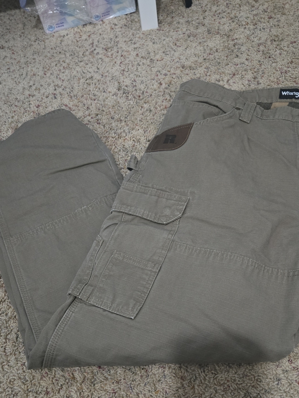 Wrangler INSULATED Men's Cargo Pants - Olive Green 38X34
